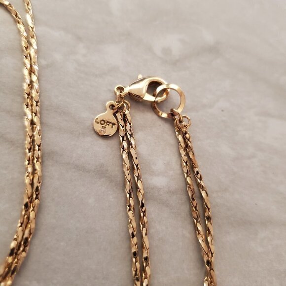 ✨ LOFT Gold Multi Chain Classic Tassel Pendant Necklace ✨ - Picture 6 of 9